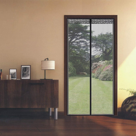 Door Curtain-Mesh Screen Net Home Magnetic Foldable Anti Mosquito Door Curtain